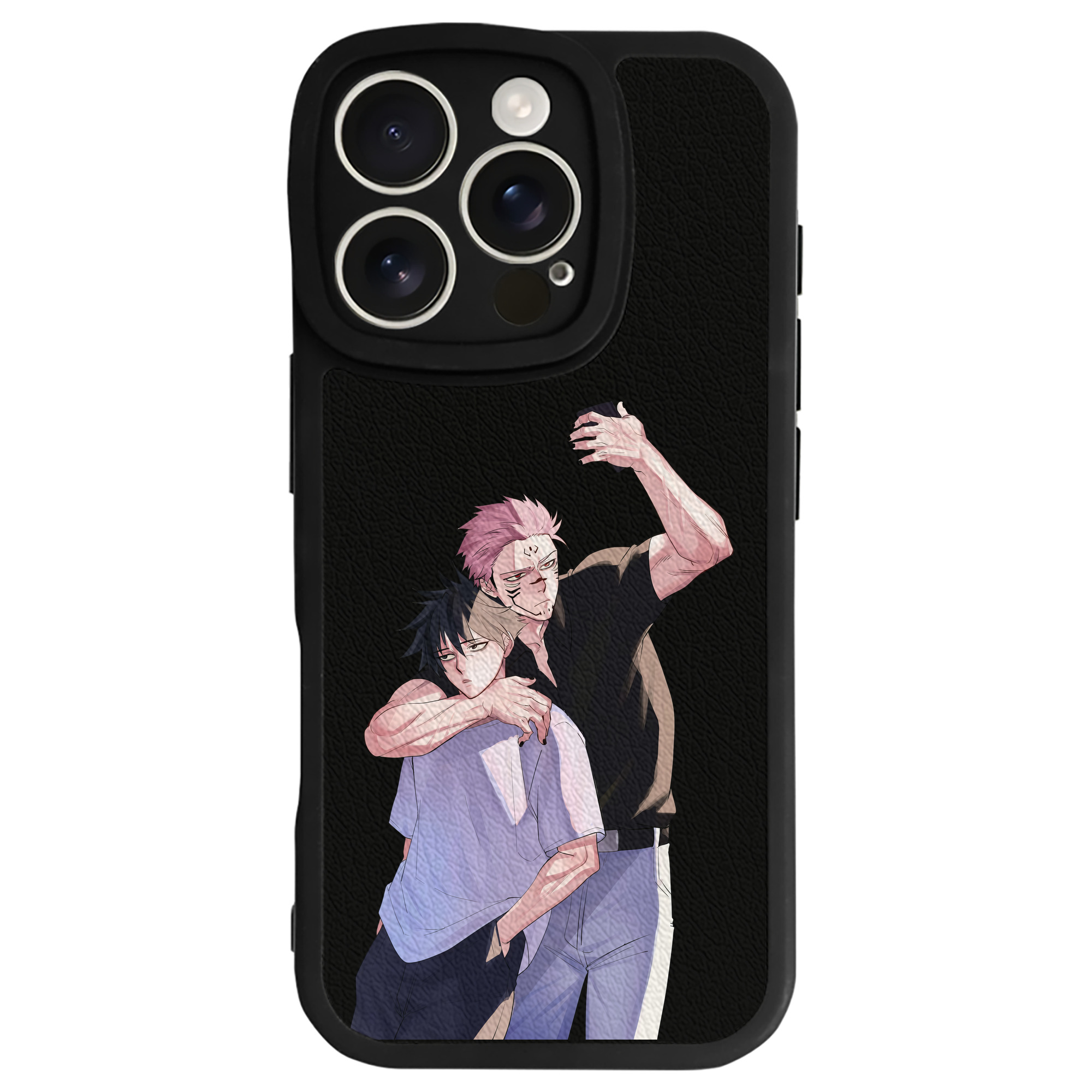 （画像用） 呪術廻戦 Jujutsu Kaisen 【iPhone 16シリーズ対応】シリコンスマホケース（レザー調） 材質：シリコン